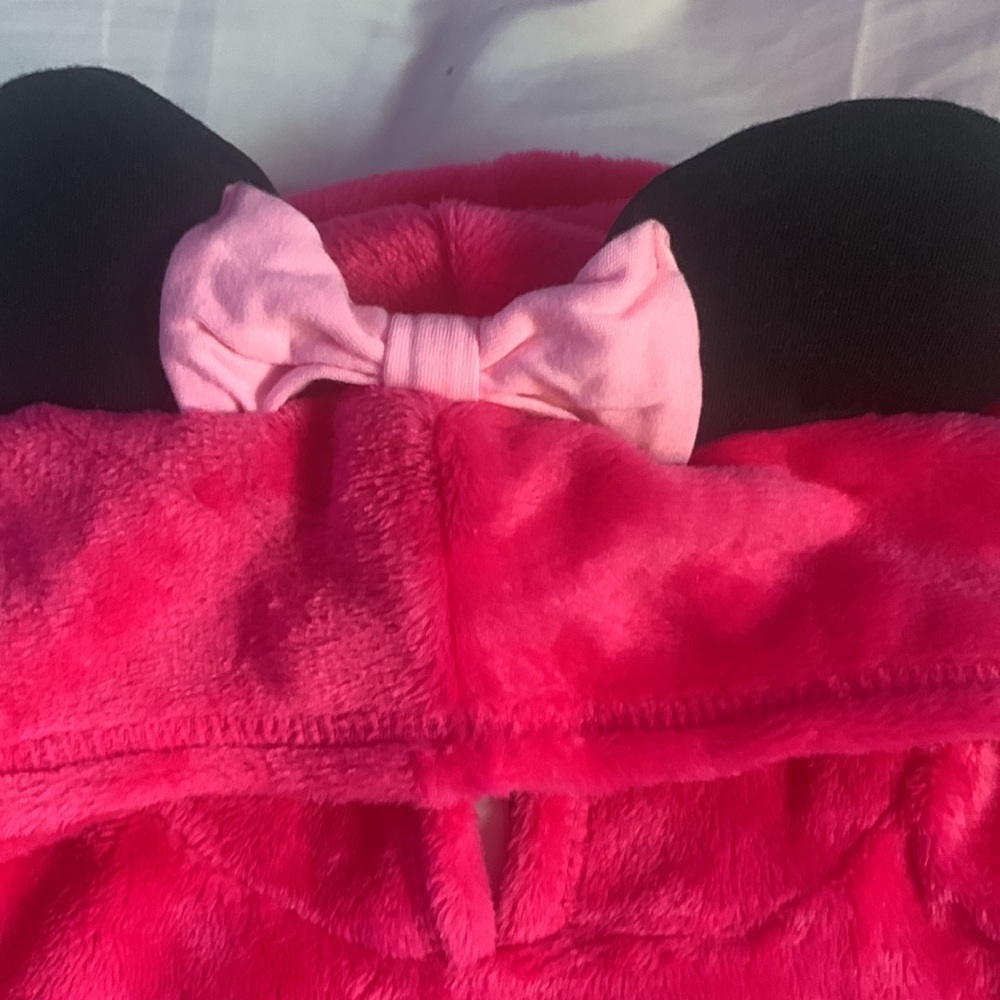 NWT Disney's Minnie Mouse Toddler Girl Plush Tunic Hoodie-Jumping Beans - Picture 5 of 12